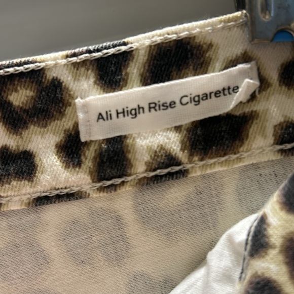 Frame leopard print Ali high rise cigarette pant - Picture 2 of 5